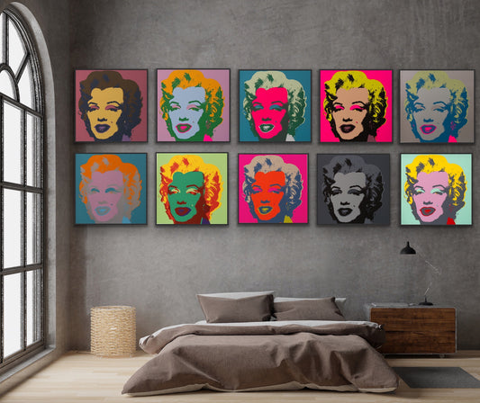 Marilyn Monroe Portfolio | Andy Warhol Print by Sunday B. Morning