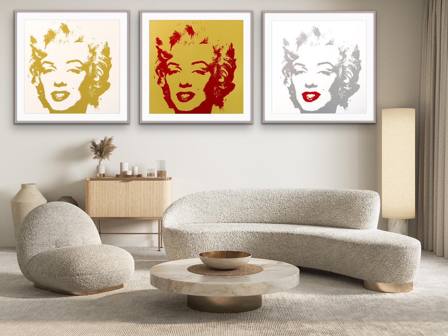 Golden Marilyn Monroe (11.40) | Andy Warhol Print by Sunday B. Morning