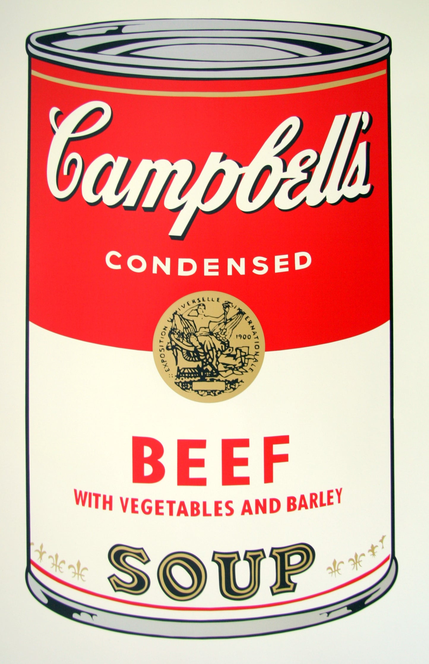 Campbell's Soup Can (beef with vegetable) | Andy Warhol Print by Sunday B. Morning