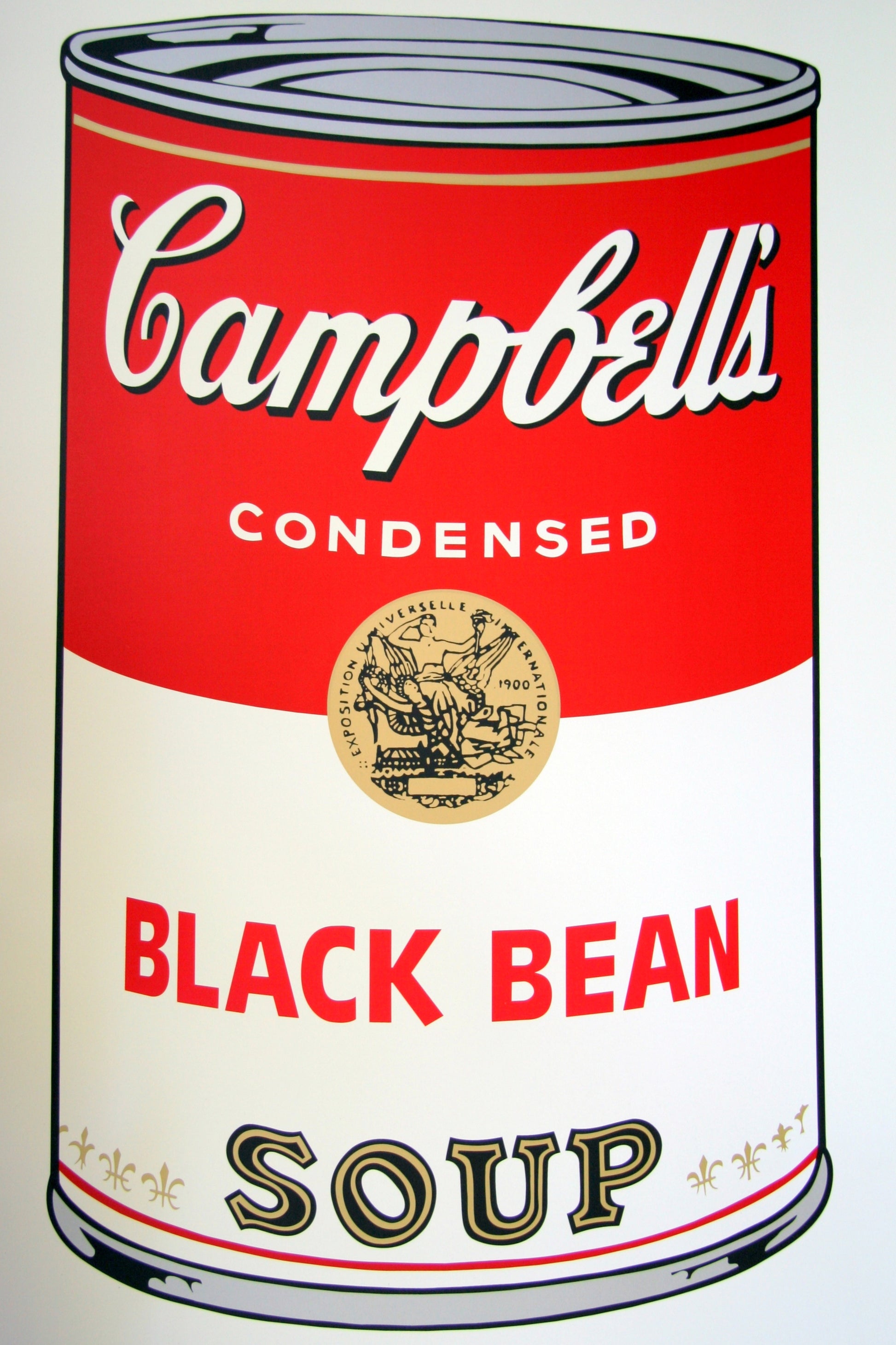 Campbell's Soup Can (black bean) | Andy Warhol Print by Sunday B. Morning