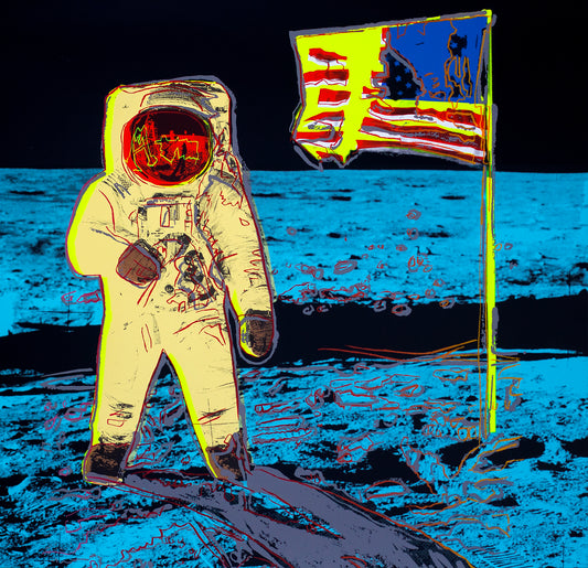 Moonwalk (yellow) | Andy Warhol Print by Sunday B. Morning