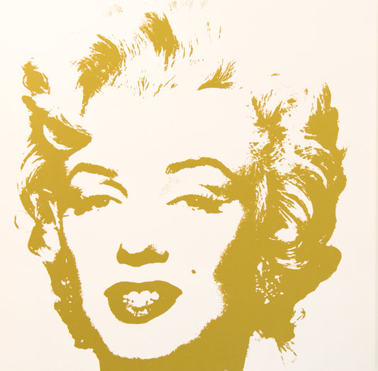 Golden Marilyn Monroe (11.41) | Andy Warhol Print by Sunday B. Morning